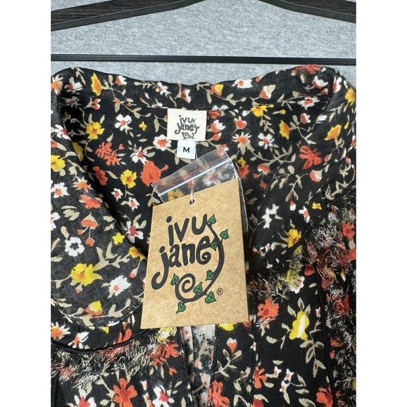 NWT Ivy Jane POETRY RUFFLE‎ TOP Size Medium Long Sleeve Blouse - Picture 4 of 7